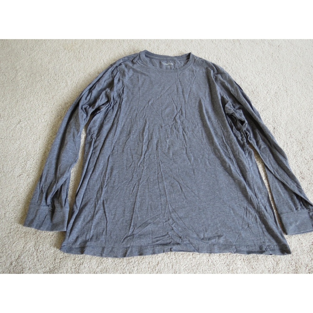 Men's Eddie Bauer Legend Wash Gray Short Sleeve T-Shirt Size Tall XL